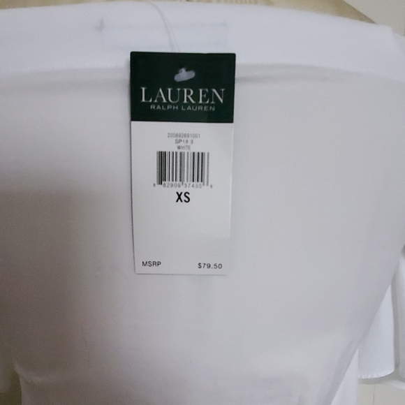 NWT Ralph Lauren Off-the-Shoulder Top size XS - Picture 5 of 5
